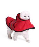 Ultra-Light Waterproof Dog Raincoat with Hood & Reflective Strip | 100% Breathable Jacket for Small & Medium Dogs - Size L Red - Buy Online on GoSupps.com