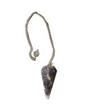 Pandiui23 Iolith Pendulum - Natural Stone Hexagonal Crystal for Radiesthesia Chakra Reiki & Meditation | Vintage Wicca Tool - Buy Online on GoSupps.com