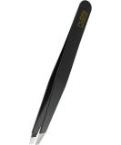 Rubi's tweezers black - weird fine and pointed - plucking tweezes for eyebrows - sloping tips for hair removal - professional tweezers black silver - Buy Online on GoSupps.com