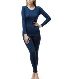 TSLA Women's Thermal Underwear Set - Soft Fleece Lined Long Johns - Winter Warm Base Layer Top & Bottom - Navy, Medium - Buy Online on GoSupps.com