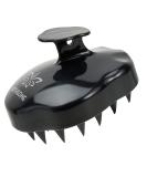 Silicone Hair Scalp Massager Brush - Reduce Dandruff, Promote Hair Growth | Shower Hair Care Tool - Black - Buy Online on GoSupps.com