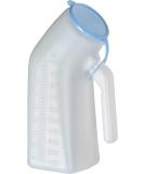 NOVA Medical Products Male Urinal - Portable, Extra Durable, Clear with Cover | Men's Urine Collection Bottle - Buy Online on GoSupps.com