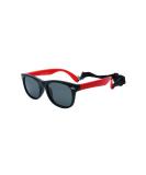 FOURCHEN Flexible Polarized Baby Sunglasses with Strap, Black Red, Age 0-3 - Buy Online on GoSupps.com
