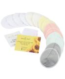 Organic Bamboo Nursing Breast Pads - 14 Washable Pads with Storage Bags - Reusable Nipplecovers for Breastfeeding - Extra Large Size - Buy Online on GoSupps.com