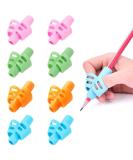 Doulein Pencil Handles - 8 Ergonomic Writing Aids for Children & Adults | Posture Correction Silicone Pen Holders for Right-Handed Users & Special Needs - Buy Online on GoSupps.com