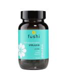 Fushi Organic Spirulina 500 mg 90 Caps - Vegan Protein Source, Rich in Iron & Vitamin B - Ethical & Vegan Society Approved - Made in UK - Buy Online on GoSupps.com
