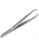 Buy Straight Eyebrow Tweezers - 8 cm 4 mm Plucking Width Stainless Steel Epilator for Precise Grooming | International Shipping - Buy Online on GoSupps.com