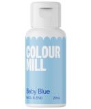 Color Mill Oil Blend Food coloring on an oil -based baby blue - Food color very intense highly concentrated vegan - 20 ml baby blue 20 ml - Buy Online on GoSupps.com