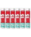 Eco Lips Classic Berry SPF 15 Lip Balm 6-Pack - Made in USA | Broad Spectrum Sunscreen - Buy Online on GoSupps.com