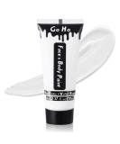 Go Ho Cream White Face Body Paint(2.37 oz) Water Based White Face Painting Joker Clown Zombie Skeleton Makeup for Adults Children SFX Cosplay Costumes Festivals Halloween Makeup - Buy Online on GoSupps.com