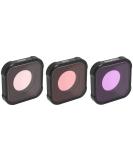 QKOO Underwater Diving Filter for GoPro Hero 11/10/9 Black - Red/Pink/Magenta | Easy Replacement Lens - Buy Online on GoSupps.com