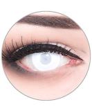 Funnylene Blind White Colored Contact Lenses - Zombie 2-Pack Soft Monthly Lenses for Halloween & Carnival - Buy Online on GoSupps.com