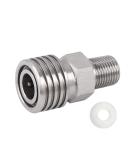 HMKUGO Male Thread to 8MM Female Quick-Disconnect Stainless Steel Adapter w/ O-Ring for PCP Paintball Charging - Buy Online on GoSupps.com