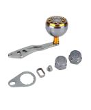Metal Fishing Reel Handle Grip Replacement for Abu & Daiwa - Gold Spinning Reel Power Handle Knob - Buy Online on GoSupps.com