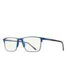 MERRY'S Blue Light Blocking Reading Glasses for Men - Metal Frame Spring Hinge Readers Blue-52mm 1.5x - Buy Online on GoSupps.com