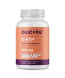 Buy BESTVITE 5-HTP 400mg - Vegan Non-GMO Gluten-Free Extra Strength 60 Capsules - Fast International Shipping - Buy Online on GoSupps.com