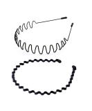 Black Metal Hair Bands - Unisex Headbands for Sports, Outdoor, Yoga - Buy Online on GoSupps.com