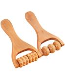 Ciieeo 2pcs Wooden Massage Roller - Bead Massage Tool for Foot & Leg Relief - International Shipping Available - Buy Online on GoSupps.com