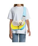 FEimaX Pet Dog Sling Carrier Breathable Mesh Hands-Free Bag for Small Dogs & Cats Adjustable Strap, Crossbody Design Ideal for Outdoor Travel (L Blue) - Buy Online on GoSupps.com
