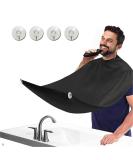 Beard Bib Apron for Men - Grooming Accessory with Suction Cups - Perfect Birthday & Father's Day Gifts for Dad Husband Boyfriend - Buy Online on GoSupps.com