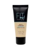 Maybelline Fit Me Matte and Poreless Foundation 112 Soft Beige 30ml - Pack of 1 - Buy Online on GoSupps.com