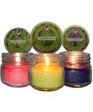 Natural Soy Candles Set of 3 - Lemongrass Lavender & Rosemary Sage - Essential Oils - Made in USA - Indoor/Outdoor Use - Buy Online on GoSupps.com
