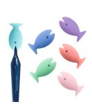 Andiker Silicone Toothbrush Protective Caps - 6 Piece Fish Design Travel Brush Covers in Macaron Colors - Buy Online on GoSupps.com