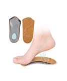 Leather Orthotic Inserts with Metatarsal Pad - Arch Support Insoles for Men and Women - EU37-38/US W7-8 - Buy Online on GoSupps.com