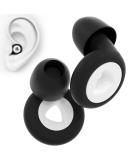 Earrings for Sleeping - Soft Reusable Noise Earplugs | Silicone Hearing Protection | 8 Attachments XS/M/L | 27 dB Noise Reduction | Concert Ready | Available in White & Black - Buy Online on GoSupps.com