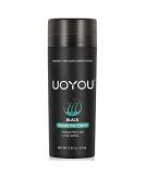 UOYOU BLACK Hair Fibres 27.5g Bottle - Natural Keratin Hair Fibers Concealer for Men and Women - Hair Loss Solution - Black 27.50g - Buy Online on GoSupps.com