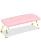 Ergonomic Microfiber Leather Nail Arm Rest - Soft Cushioned Hand Rest for Nail Techs | Detachable Pink Manicure Accessories - Buy Online on GoSupps.com