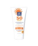Kiss My Face Daily Sunscreen Lotion SPF 50-Water-Resistant Sunscreen Mineral Lotion-Reef-Friendly & Cruelty-Free -Hypoallergenic And Fragrance-Free With Sunflower Seed Oil and Chamomile - 4 fl oz Tube - Buy Online on GoSupps.com