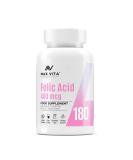 Folic Acid 400 mcg Vitamin B9 for Pregnancy, Maternal Tissue Growth & Immune System Support - 180 Vegan Tablets - Buy Online on GoSupps.com