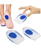 Buy Gel Heel Cups for Plantar Fasciitis - Silicone Insole Pads for Pain Relief & Support (US Size 7-12) - Best Inserts for Sore Feet - Buy Online on GoSupps.com