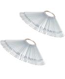 100 Piece Nail Polish Color Cards - Transparent Nail Art Templates & Chopsticks for Artificial Nails - Buy Online on GoSupps.com