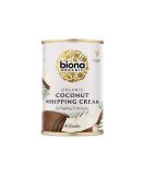 Biona Organic Coconut Whipping Cream 400ml - Dairy-Free & Vegan - Ideal Substitute for Cream - Great for Desserts, Cakes & Baking - Buy Online on GoSupps.com