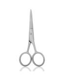 Professional Stainless Steel Facial Hair Scissors - Small Round Ended Scissors for Ear, Nose, Eyebrows, Beard, Eyelash, and Moustache - Big Size 10 Silver - Buy Online on GoSupps.com