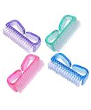 Handle Grip Nail Brush - Fingernail & Toe Cleaning Brushes for Men and Women - 4 Pack - Buy Online on GoSupps.com