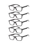Suertree 5 Pack Reading Glasses for Men & Women - 3.5x Diopters Spring Hinge Eyewear | Visual Aid Reading Aids - Buy Online on GoSupps.com