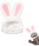 DIYDEC Cute Costume Bunny Rabbit Hat with Ears for Cats & Small Dogs Party Costume Easter Pet Accessory Headwear - Buy Online on GoSupps.com