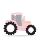 AmazingM Car Series Silicone Teething Toy for Babies 3 Months+ - BPA Free Tractor Pink Chew Teether - Buy Online on GoSupps.com
