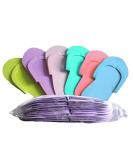 Artibetter Disposable Foam Pedicure Slippers - 36 Pairs Multi Color Flip Flops for Salon Nail Spa Guests - Portable Travel Supplies - Buy Online on GoSupps.com