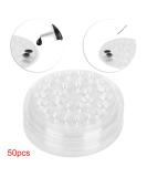 50 Parts of Eyelash Extension Adhesive Holders - Flower Shape Plastic Glue Seal Pallet for Perfect Lash Application - Buy Online on GoSupps.com