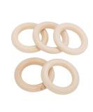 Buy Wooden Baby Teether - Durable Washable & Safe Rings for Teething - 60mm | Eco-Friendly Childrens Teething Solution - Buy Online on GoSupps.com