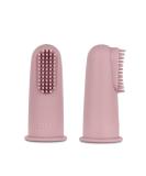 Haakaa Silicone Baby Finger Toothbrush - Oral Care for Infants, Babies, Toddlers & Kids - Soft Food Grade Silicone - 0 Months+ - 2 Pack - Blush - Buy Online on GoSupps.com