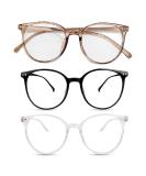 JOYVOX 3 Pack Blue Light Blocking Glasses Anti Glare UV Protection Lightweight Computer Glasses for Women Men Round Frame Anti Blue Light Glasses - Buy Online on GoSupps.com
