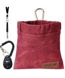 Dog Training Kit Puppy Dog Treat Pouch Bag with Dog Clicker and Silent Whistle with Lanyard Hands-Free Training Dog Treat Pouch Includes Carabiner for Pet Puppy Travel or Outdoor Use (Red) Red-2 - Buy Online on GoSupps.com