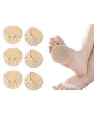 Buy Apricot Foot Pads - Reusable Soft Forefoot Cushions for Women | Non-Slip Sweat Absorbent Pain Relief Honeycomb Fabric Socks (3 Pairs - Buy Online on GoSupps.com