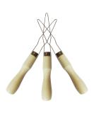 3Pcs Steel Wire Loop Button Hook with Wooden Handle - Button Assist Tool - Buy Online on GoSupps.com