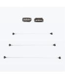 GOO GOO Brown Invisible Elastic Wire for Hair Extensions - 3 Adjustable Fish Line Sizes with Stainless Steel Clips - Buy Online on GoSupps.com